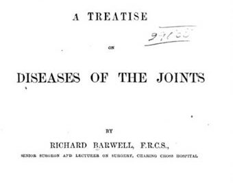 Book Cover Thumbnail: Richard Barwell, A Treatise on Diseases of the Joints. 2d ed.